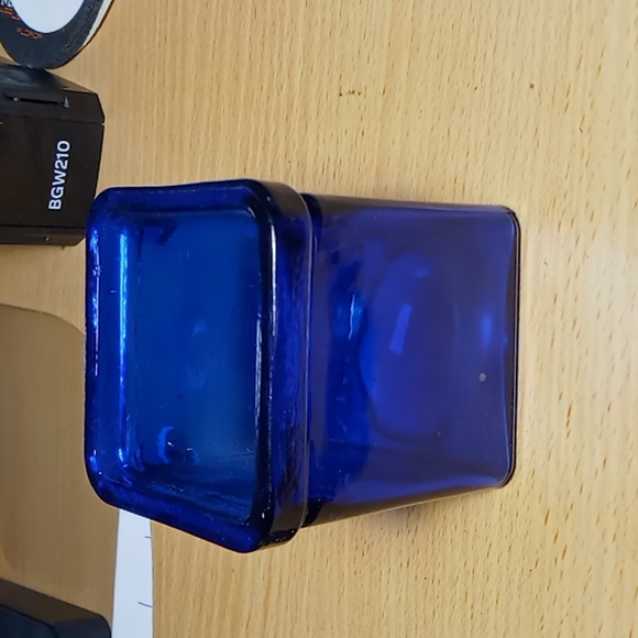 NWOT Square Glass Jar - Picture 2 of 6